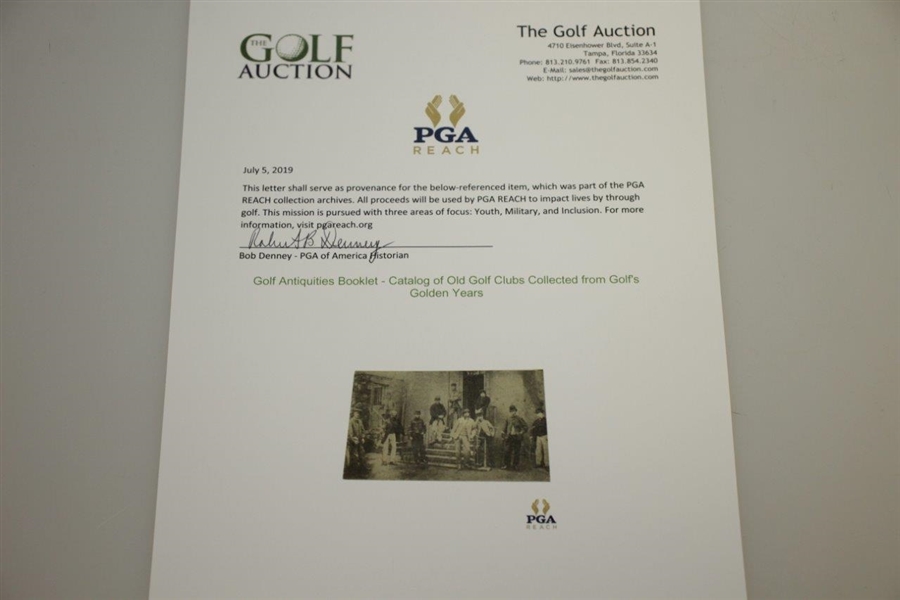 Golf Antiquities Booklet - Catalog of Old Golf Clubs Collected from Golf's Golden Years