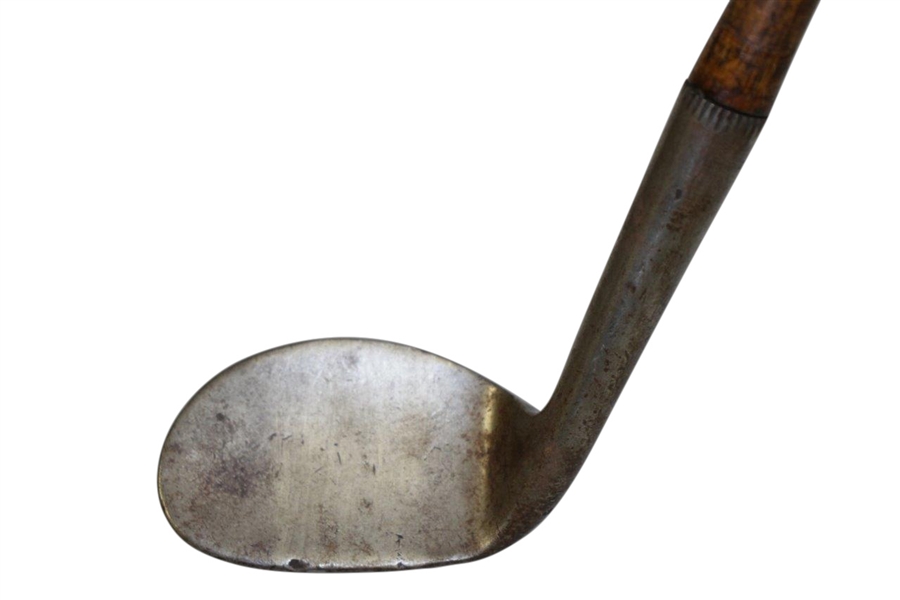 Hand Forged Smooth Concave Face Hickory Shafted Club w/ Original Owner's Initials 'H.E.C' Stamp