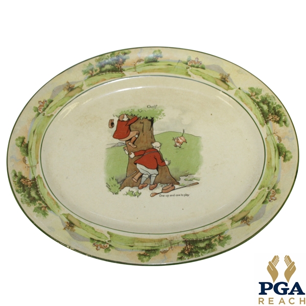 Warwick Ware Humorous Golf Themed Plate 'One Up and One to Play' - From England