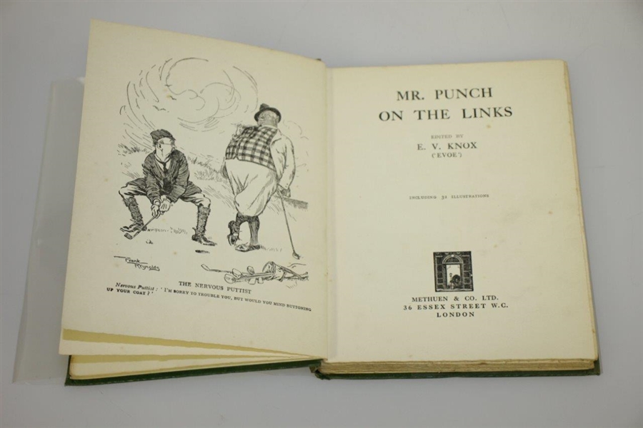 1929 'Mr. Punch on the Links' Book by E. V. Knox