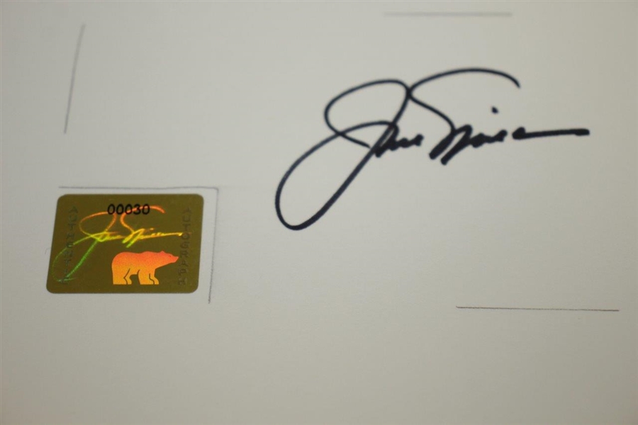 Jack Nicklaus Signed Card with Personal Golden Bear Hologram #00030