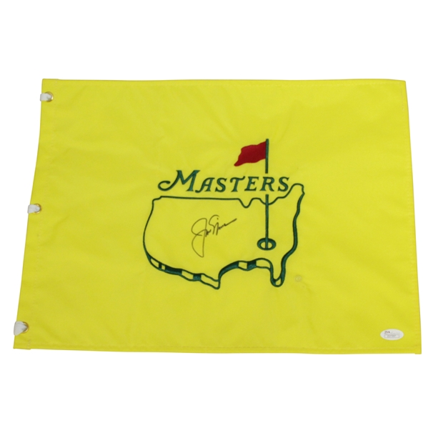 Jack Nicklaus Signed Undated Masters Embroidered Flag JSA #Z27397