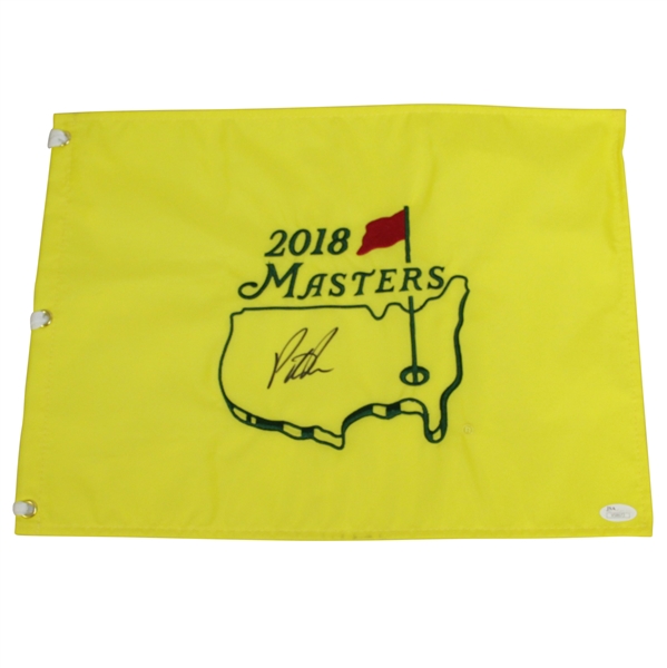 Patrick Reed Signed 2018 Masters Embroidered Flag JSA #V58673