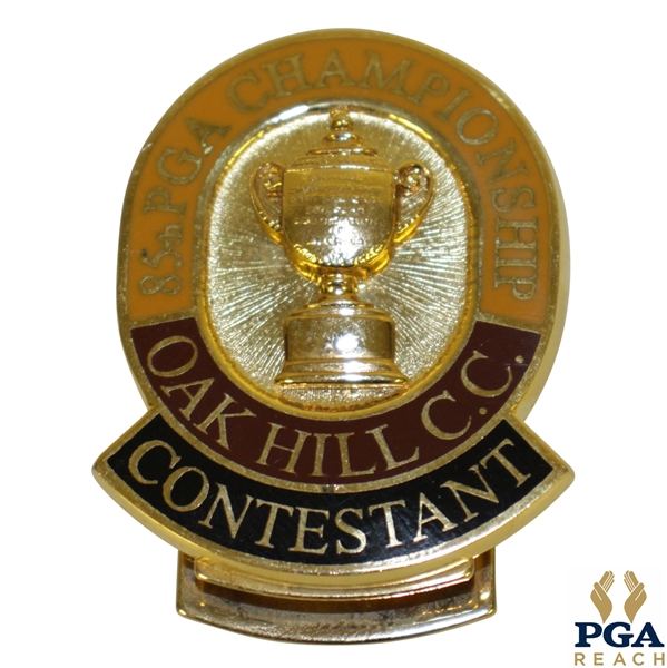 2003 PGA Championship at Oak Hill Contestant Badge - Shaun Micheel Winner