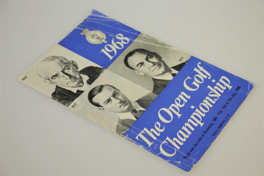 1968 Open Championship Program at Carnoustie - Gary Player Win