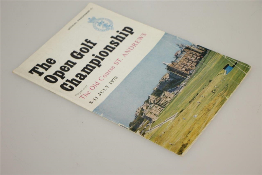 1970 Open Championship at St. Andrews Program - Nicklaus 2nd Open Win