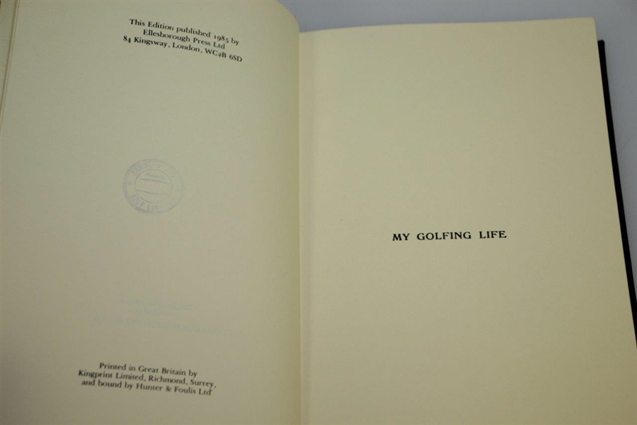 My Golfing Life by Harry Vardon Ltd Ed w/ Slip Case Signed by Steve Thomas - 31/200