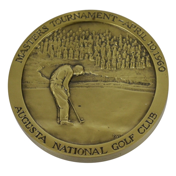 Arnold Palmer 1960 Masters Commemorative Bronze Medal Ltd Ed to 240