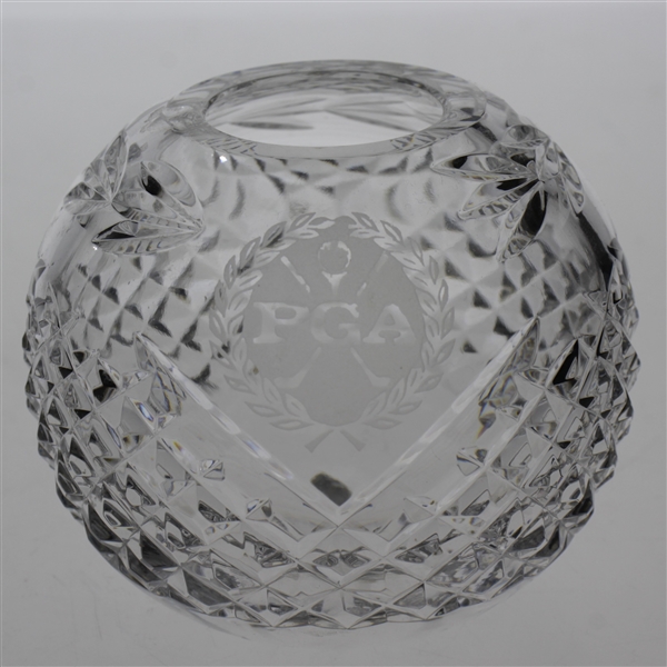 PGA of America Etched Crystal Gift Bowl Gifted to Past President