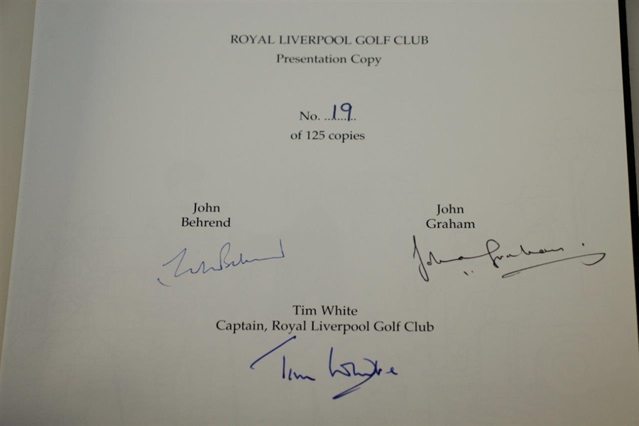 Golf at Hoylake w/ Slip Case Signed Ltd Ed by John Behrend & John Graham - 19/125