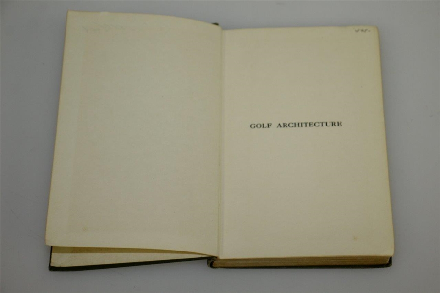 1920 1st Ed 'Golf Architecture: Economy in Course Construction & Green-Keeping' by Dr. Allister MacKenzie