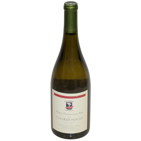 2019 US Open at Pebble Beach Players' Commemorative Bottle of Chardonnay Wine  