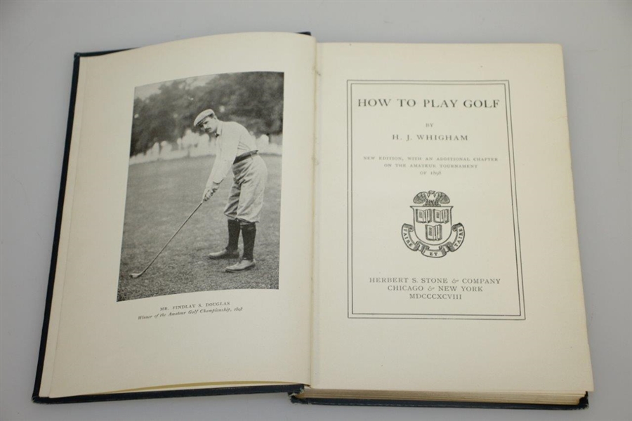 1897 'How to Play Golf' Book by H.J. Whigham
