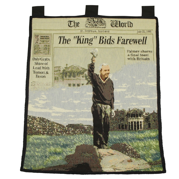 Arnold Palmer Open Championship Farewell Wall Hanging Rug - St Andrews 1995