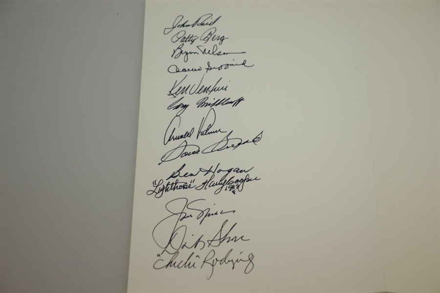 Hogan, Palmer, Nicklaus, Snead, Middlecoff & Nelson Etc. Signed Page JSA ALOA