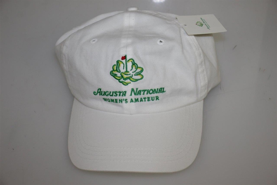 2019 Augusta National Woman's Amateur White Slouch Hat and Bear - Kupcho Win