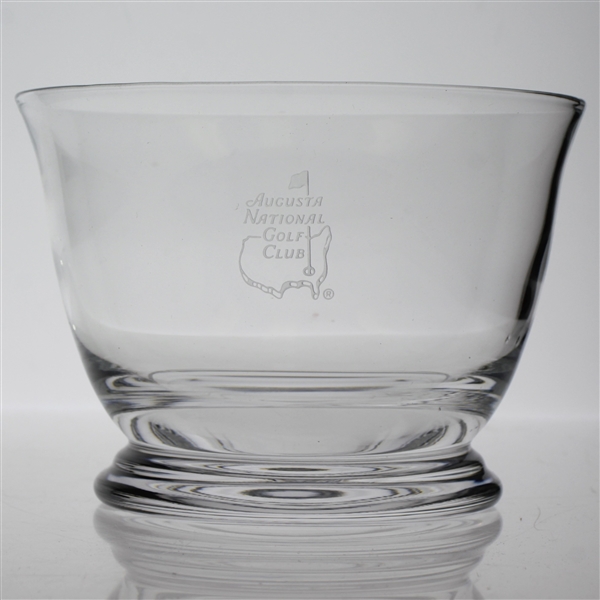 Augusta National Golf Club Members Etched Glass Bowl