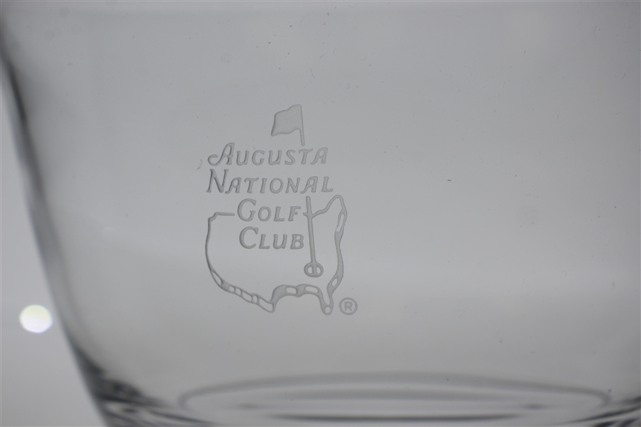 Augusta National Golf Club Members Etched Glass Bowl