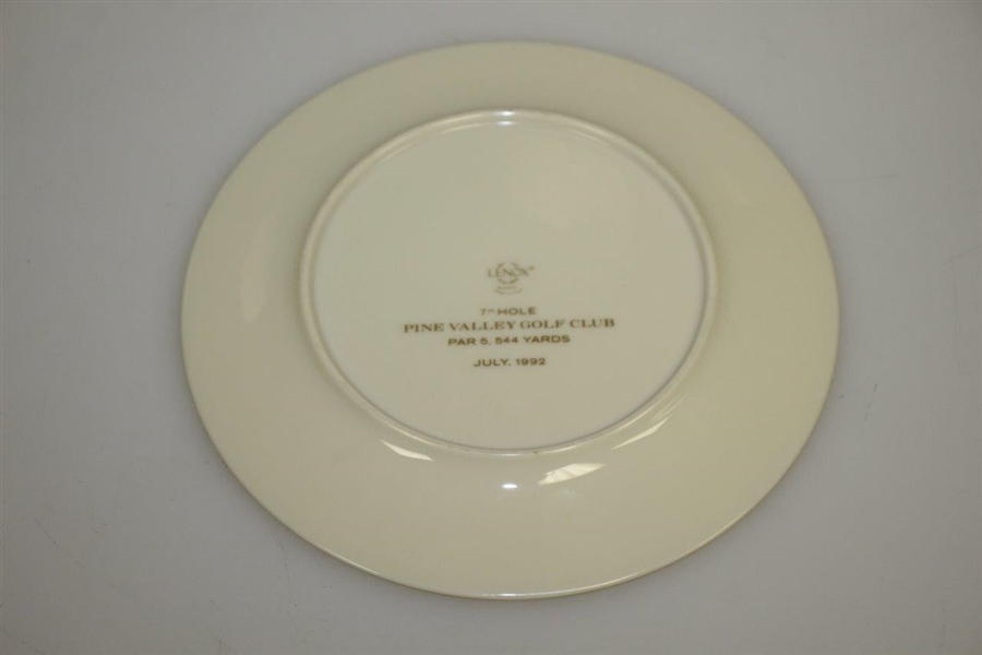 Pine Valley Golf Club Warner Shelly Bowl Ceramic Plate - Featuring 7th Hole