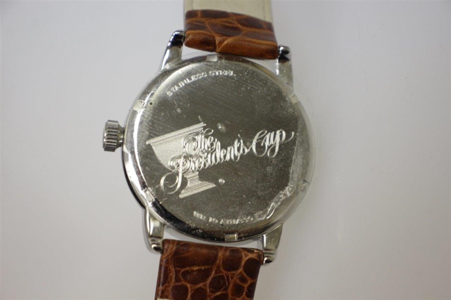 Bobby Jones Presidents Cup Stainless Steel Watch in Wooden Presentation Box
