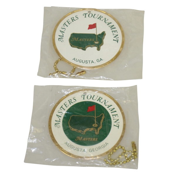 Two Classic Masters Undated Metal Bag Tags in Original Packaging