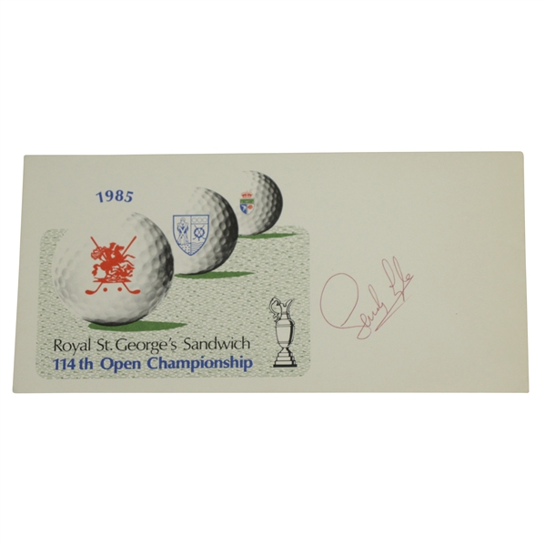 Sandy Lyle Signed 1985 Royal St. George's 114th Open Championship Cachet JSA ALOA