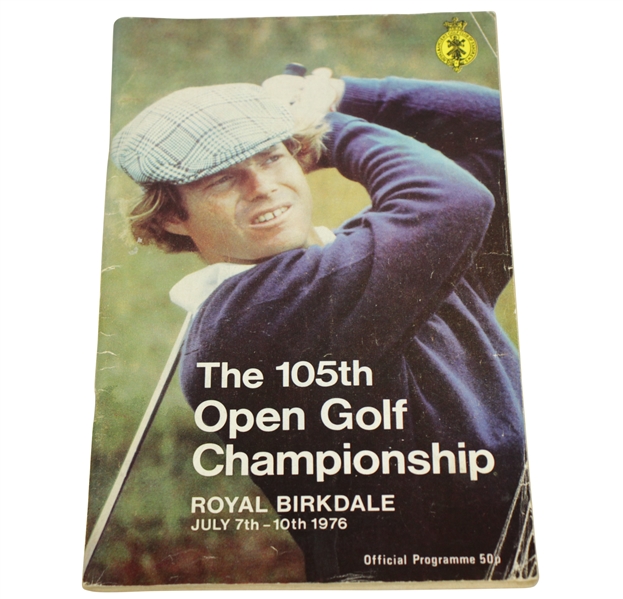1976 Open Championship at Royal Birkdale Official Program - Johnny Miller Winner