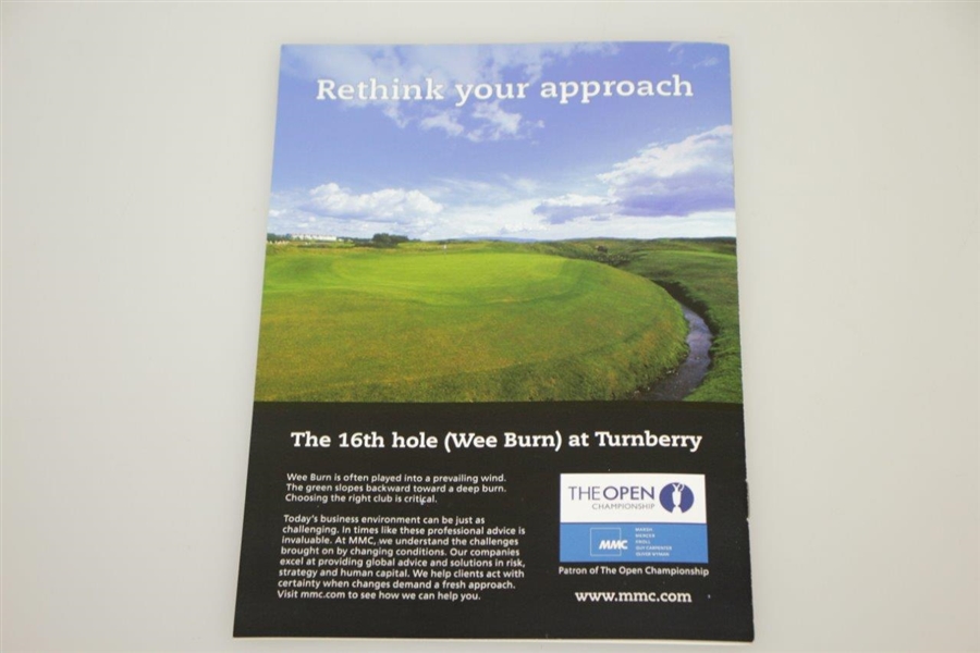 2009 Open Championship at Turnberry Information Guide & Tee Times Program