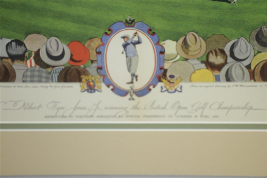 1930 Currier & Ives Robert T. Jones Jr Wins British Open at St. Andrews - Matted