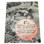 1947 US Womens Amateur Championship at Franklin Hills CC Program - Louise Suggs Winner