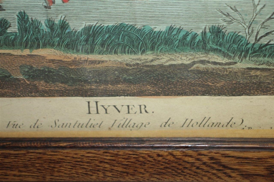 'Hyver Santuliet Village de Hollande' Golf Print