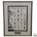 1995 US Ryder Captains Signed by Hogan, Palmer, Nicklaus & Others Poster - Only 38 Produced JSA ALOA