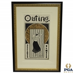 Early 1900s Lady Golfer The Outing September Publication Poster 