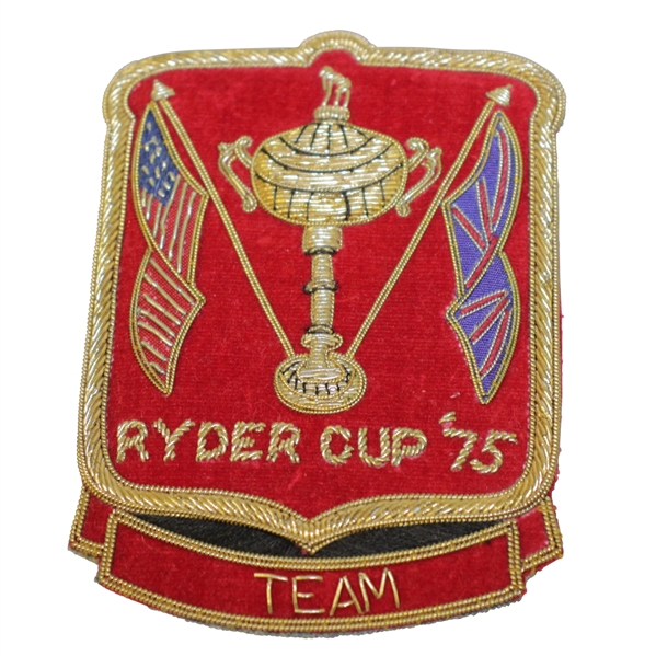 Ray Floyd's 1975 Ryder Cup Contestant Bullion Blazer Crest / Badge