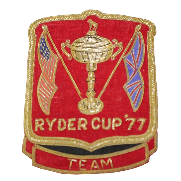 Ray Floyd's 1977 Ryder Cup Contestant Bullion Blazer Crest / Badge