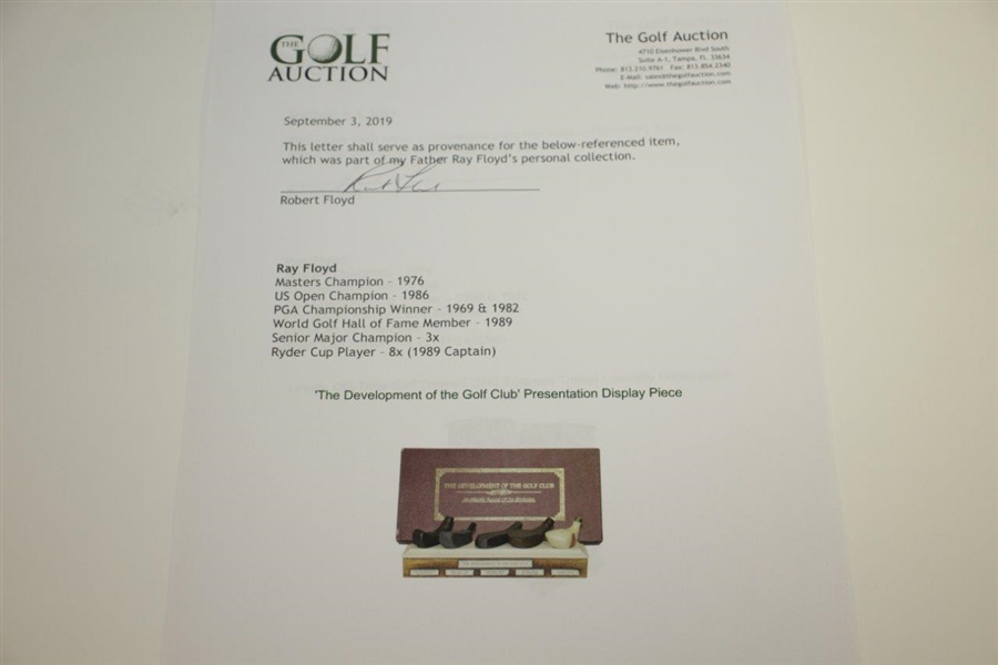 'The Development of the Golf Club' Presentation Display Piece