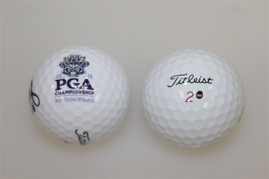Bubba Watson & Webb Simpson Signed Golf Balls JSA ALOA