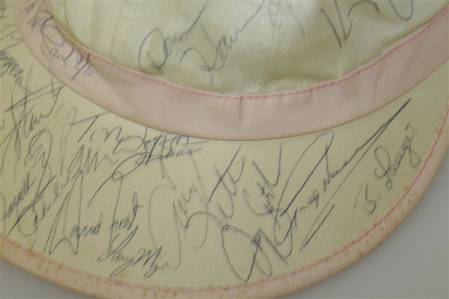 Multi-Signed Hat with Stewart, Watson, Norman, Langer, Crenshaw, and others JSA ALOA