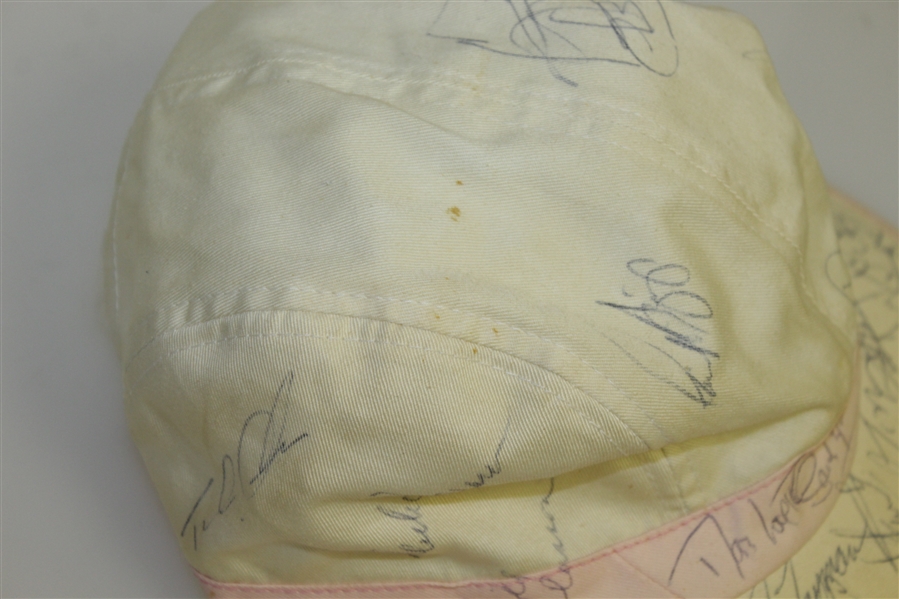 Multi-Signed Hat with Stewart, Watson, Norman, Langer, Crenshaw, and others JSA ALOA