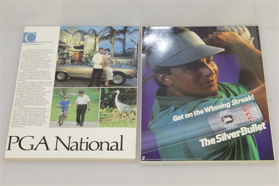 PGA Championship Programs - 1980, 1984, 1985, 1986, 1987 & 1988 - Nicklaus, Trevino Wins Among Others