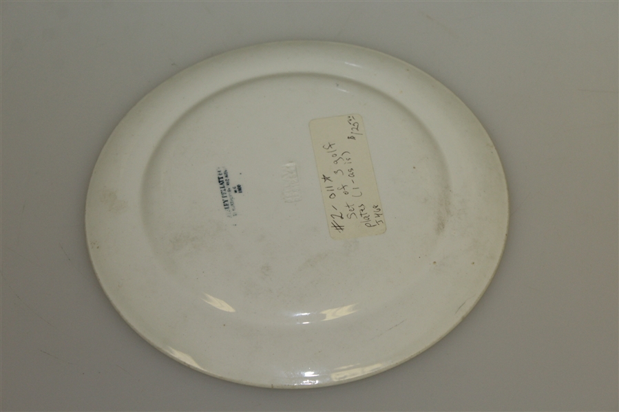 Apsley Decorative Plate w/ Scene of Lady Golfer Putting in Time-Period Attire