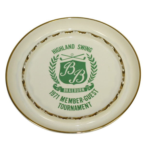 1971 Highland Swing Brae Burn Member-Guest Tournament Ashtray w/ Original Box