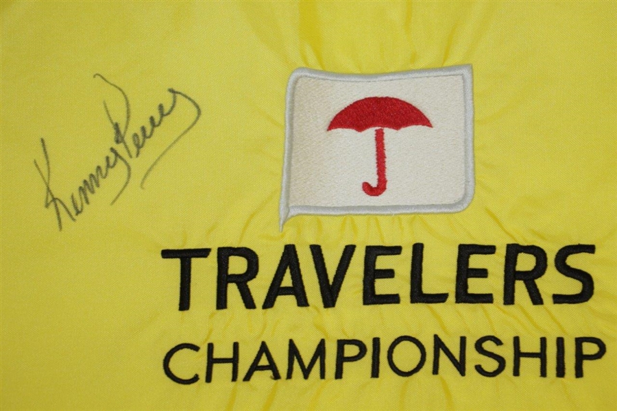 Travelers Championship Tournament Flown Flag Signed by Kenny Perry - 2009 Champ JSA ALOA