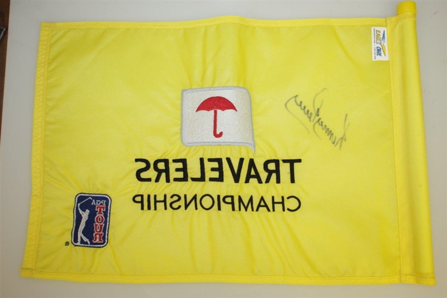 Travelers Championship Tournament Flown Flag Signed by Kenny Perry - 2009 Champ JSA ALOA