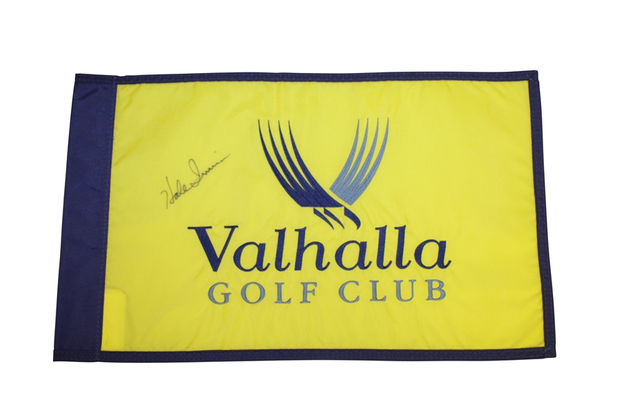 Hale Irwin Signed Valhalla Course Flag JSA ALOA
