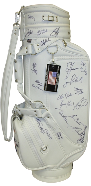 Watson, Langer, Crenshaw, Trevino, Couples & Others Signed Toshiba Classic Bag JSA ALOA