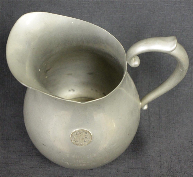The Country Club Brookline Spring Cup 1971 Trophy Pitcher by Preisner Pewter 