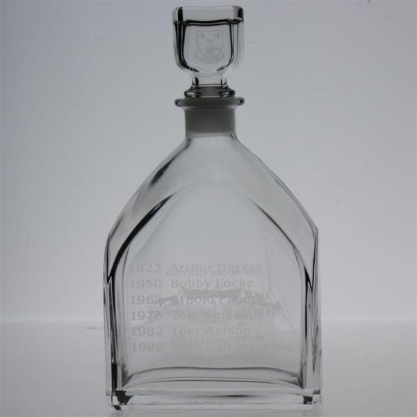 Royal Troon Golf Club Lt Ed 9/10 The Open Champions Collection Glass Decanter