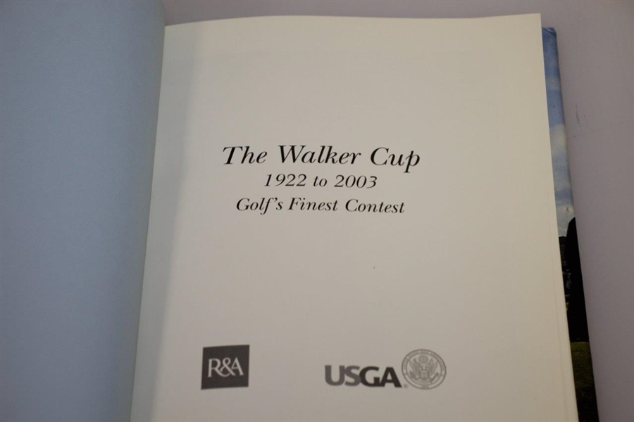 'The Walker Cup 1922-2003 - Golf's Finest Contest' by Gordon G. Simmonds