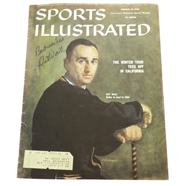 Art Wall Signed January 18, 1960 Sports Illustrated Cover JSA ALOA